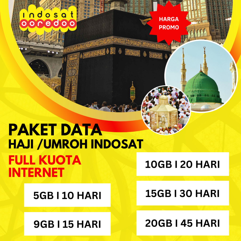 Jual PROMO PAKET DATA UMROH HAJI INTERNET INDOSAT MURAH FULL ARAB ...