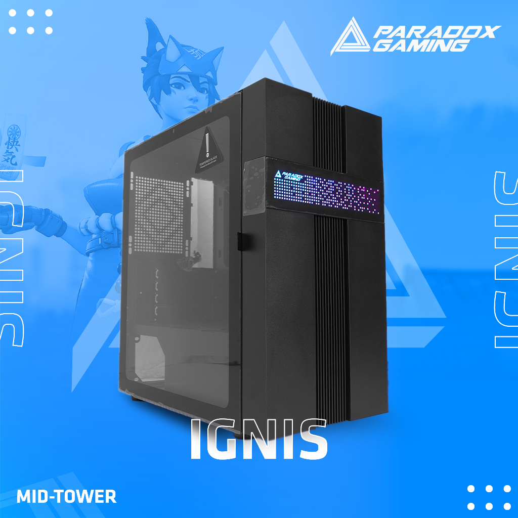 Jual Paradox Gaming IGNIS - Tempered Glass m-ATX Gaming Case | Shopee ...