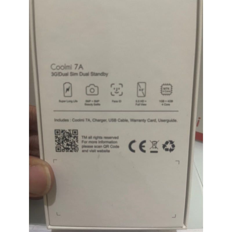 Jual HP ANDROID 8.0 COOLMI A7 3G 5,5inch Ram 1/4GB BRG BARU | Shopee ...