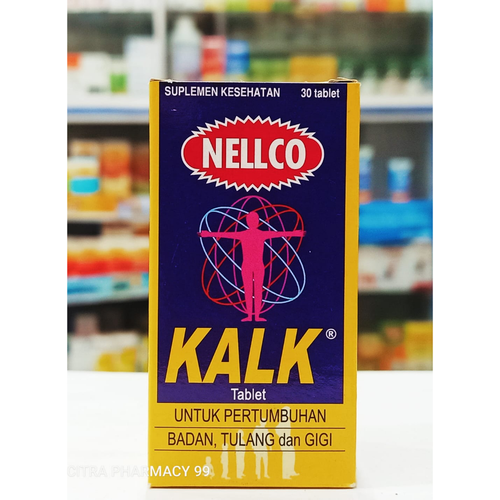 Jual Nellco Kalk 𝐈𝐒𝐈 𝟑𝟎 𝐓𝐀𝐁𝐋𝐄𝐓 - Suplemen Kalsium Untuk Tulang dan Gigi ...