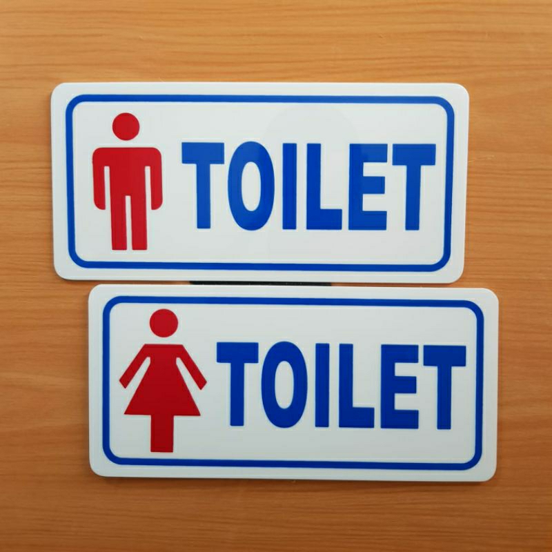 Jual Akrilik Papan Tanda Toilet Pria Wanita Harga Sepasang Shopee