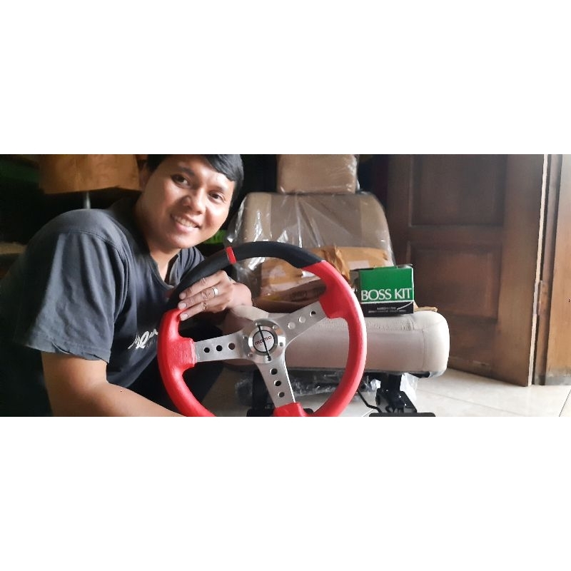 Jual STIR RACING ESPASS ZEBRA + BOSKIT ring 15 Inch Merah | Shopee ...