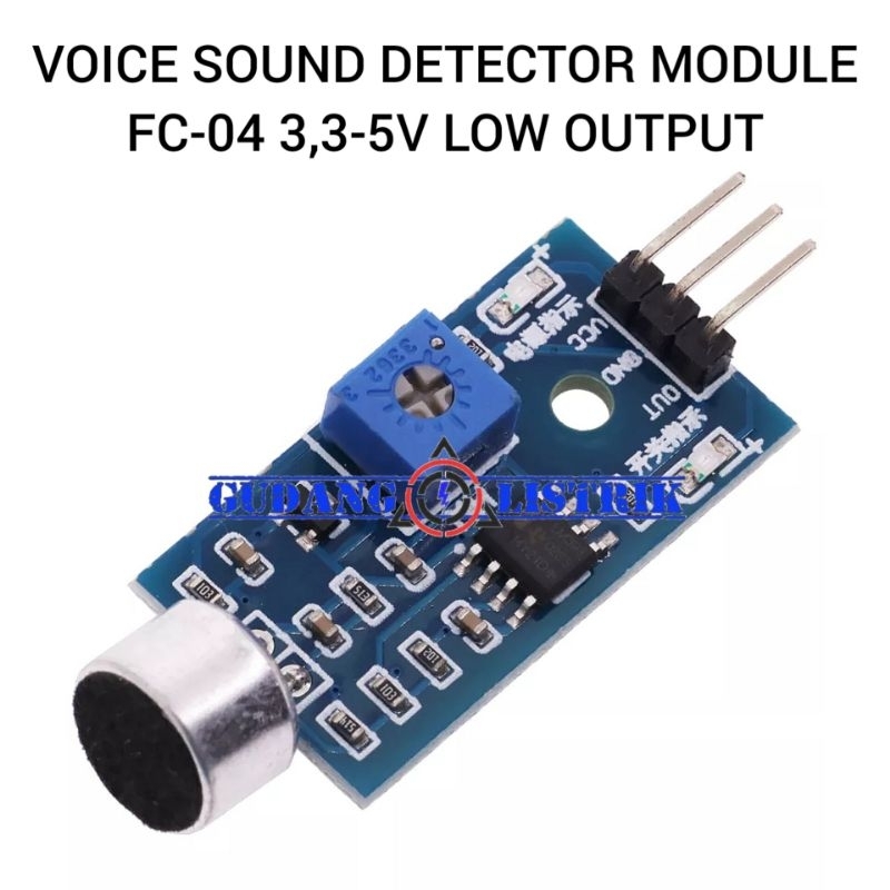 Jual FC04 Module Sensor Suara Voice Sound Detector Activated Switch ...
