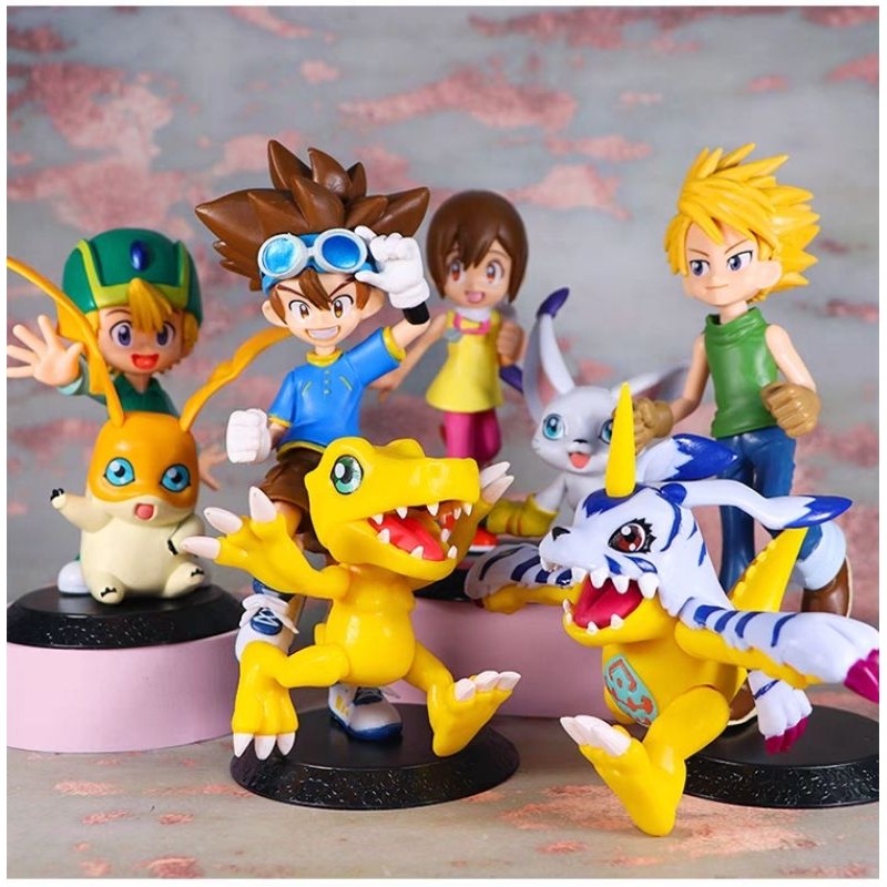 Jual Figure Digimon Set 9 Pcs Agumon Gabumon Piyomon Patamon Palmon ...