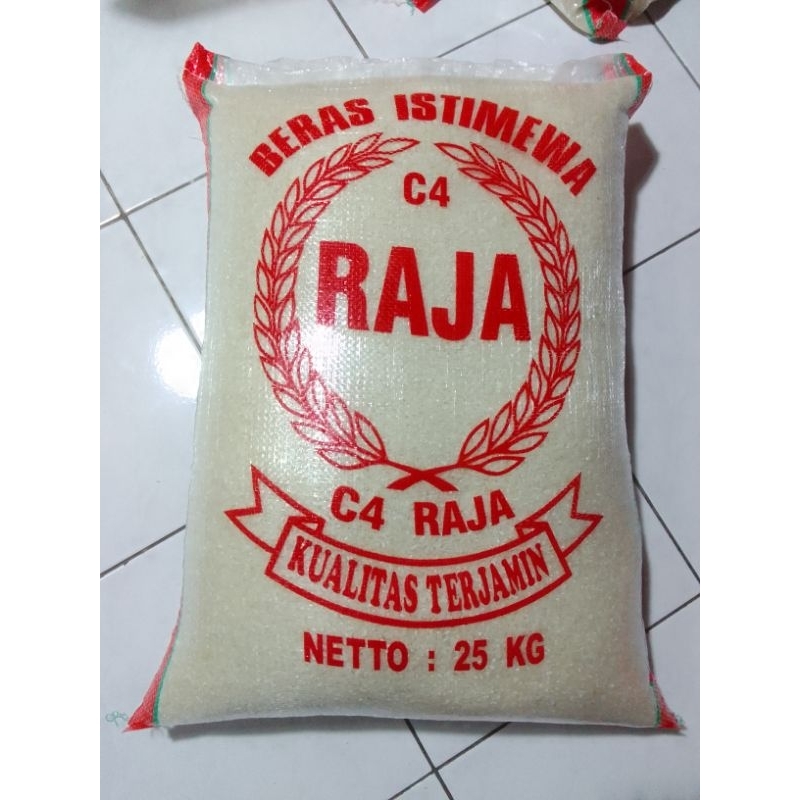 Jual BERAS C4 RAJA KEMASAN 25KG | Shopee Indonesia