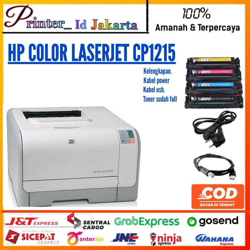 Jual Hp Color LaserJet Cp1215 Printer Laser warna Murah Shopee Indonesia