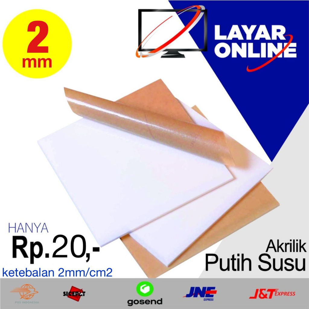 Jual Acrylic Putih Susu 2mm Rp 20 Akrilik Lembaran Potongan Custom Shopee Indonesia 2012