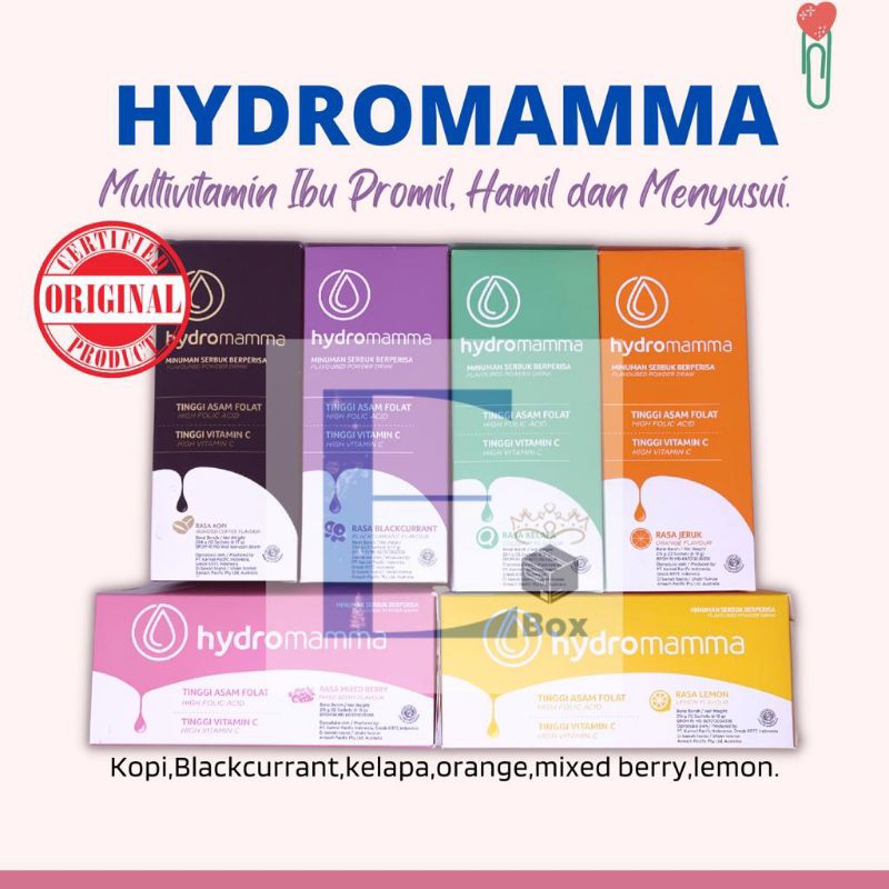 Jual {12 SCT} HYDROMAMMA MULTIVITAMIN IBU MENYUSUI PROMIL PELANCAR ASI ...