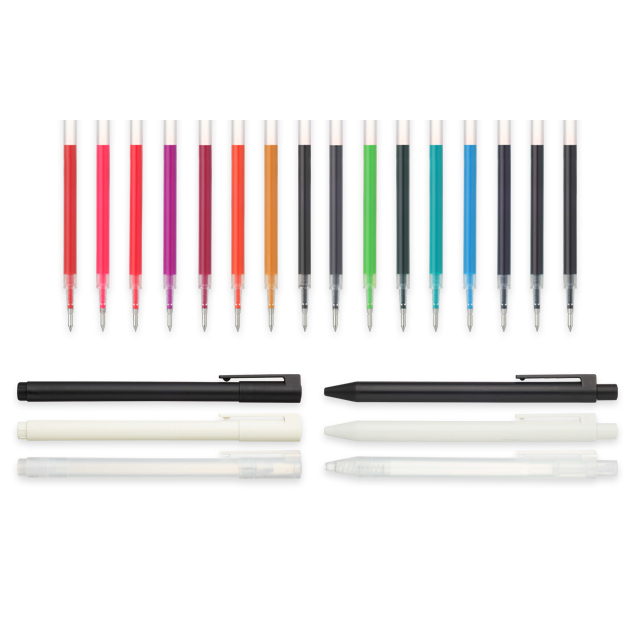 Jual MUJI Smooth Drawing Gel Ink Ballpoint Pen Knock Type 0.5mm ...