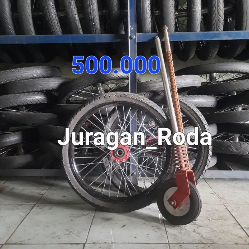 Jual Roda Gerobak Ring 17 jari motor + Geletrek ( satu pasang ...