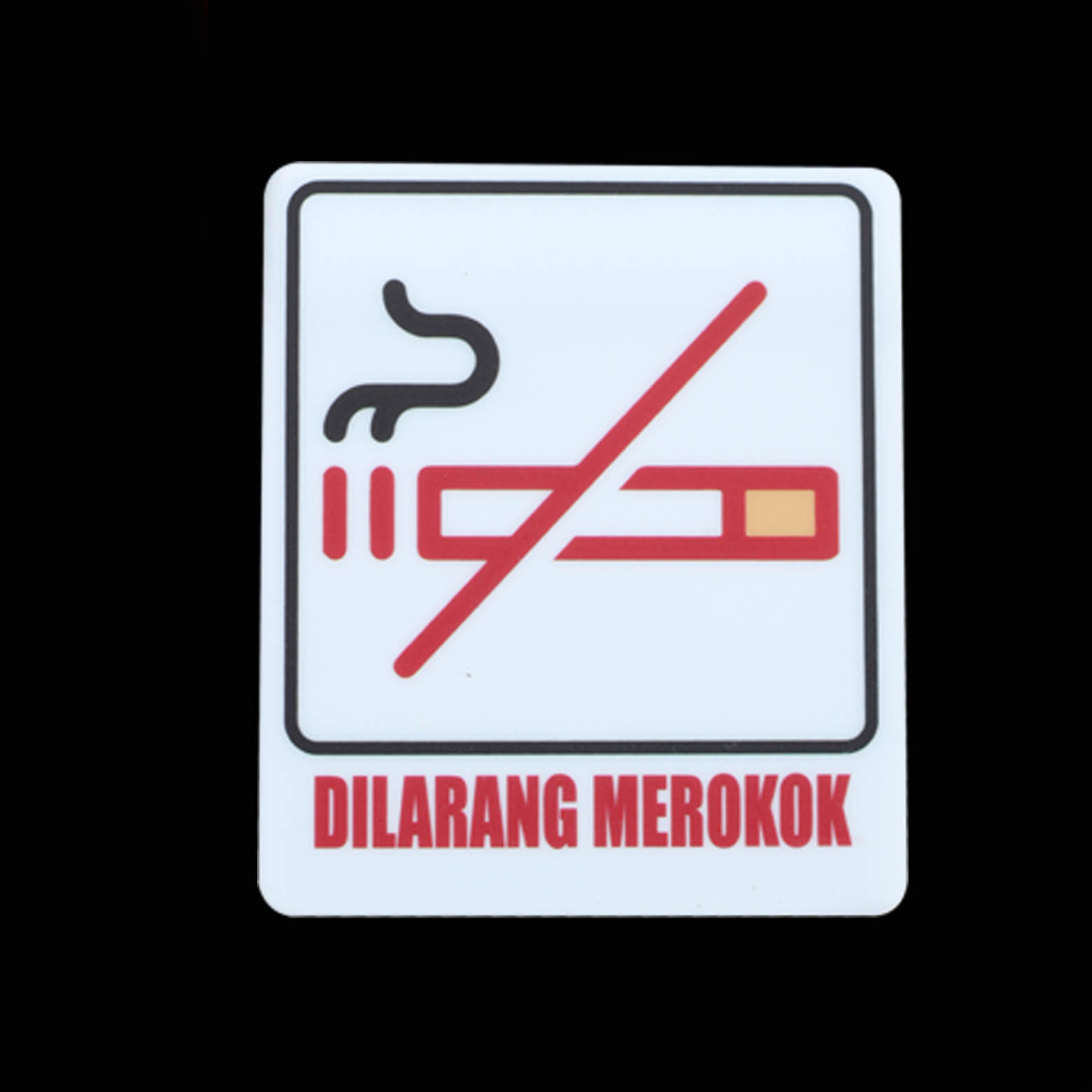 Jual Sign In Dilarang Merokok Papan Acrylic Shopee Indonesia