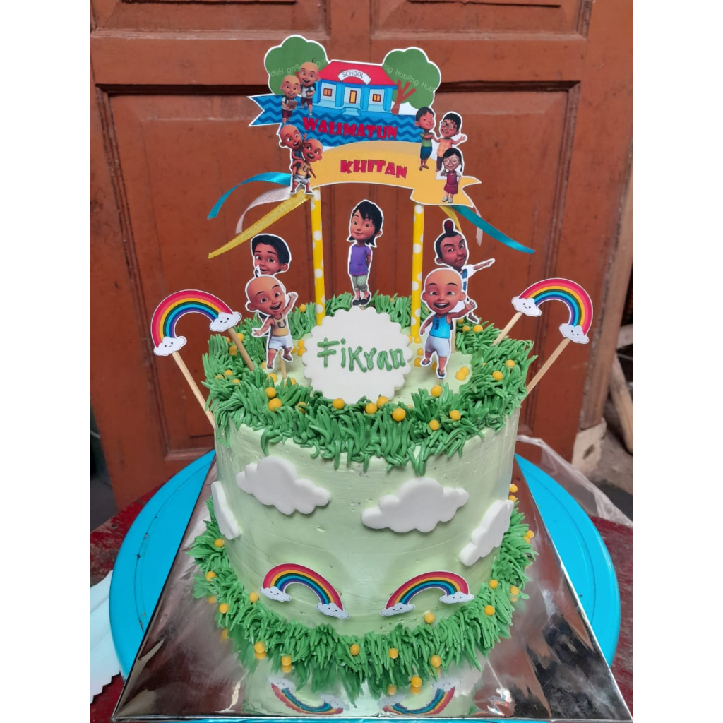 Jual Topper Kue Ulang Tahun Upin & Ipin (Costum Nama) | Shopee Indonesia
