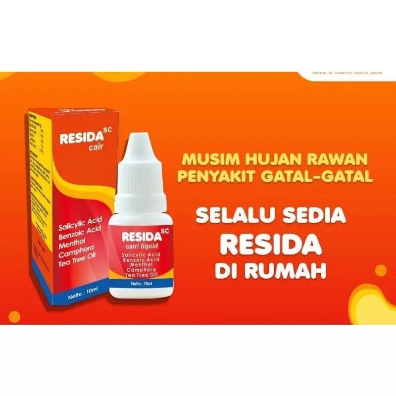 Jual Resida liquid obat gatal panu jamur cair isi 10 ml | Shopee Indonesia