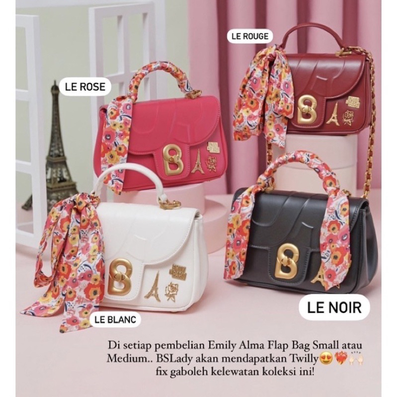 PROMO! ] READY NEW Buttonscraves Alma flap small bag Audrey Monogram Small