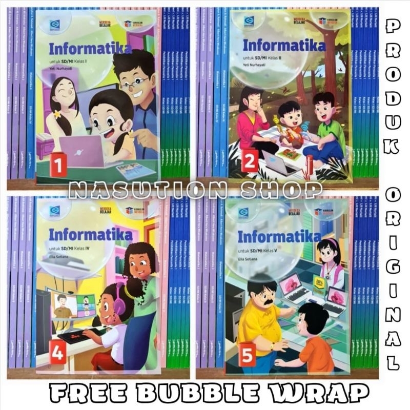 Jual Buku Informatika Kelas 1 2 4 5 SD/MI Grafindo Kurikulum Merdeka ...