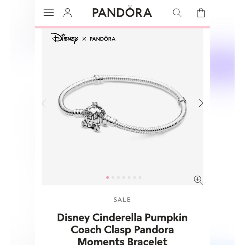 Disney cinderella pumpkin coach deals clasp pandora moments bracelet