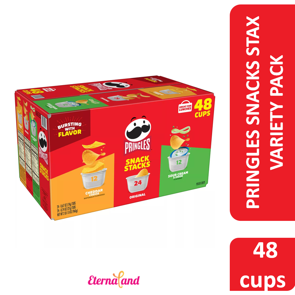 Jual Pringles Snacks Stacks Variety Pack 3 Crisp Flavor - impor usa ...