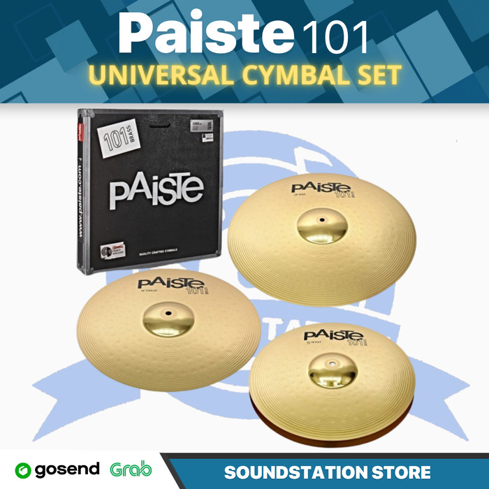 Jual PAISTE 101 UNIVERSAL Cymbal Set | Simbal Brass 14