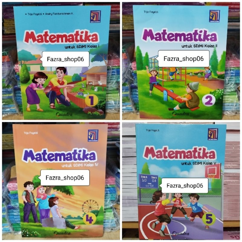 Jual ORIGINAL Buku Pelajaran Matematika Sd Mi Kelas 1 2 4 5 Kurikulum ...