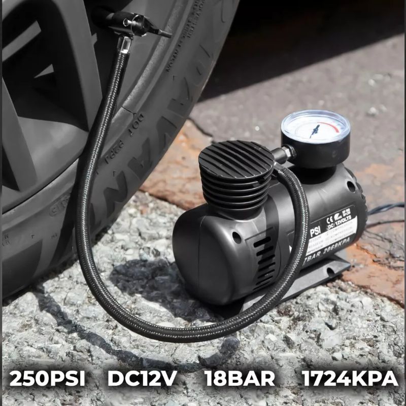 Jual Kompresor Mini Listrik 250 Psi 12V DC 18 Bar 1724 Kpa // Pompa ...