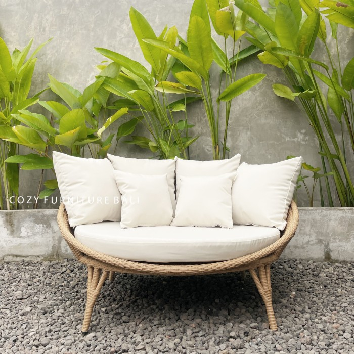 Jual DAYBED SOFA BED ROTAN INDOOR OUTDOOR KURSI TERAS BANGKU SOFA