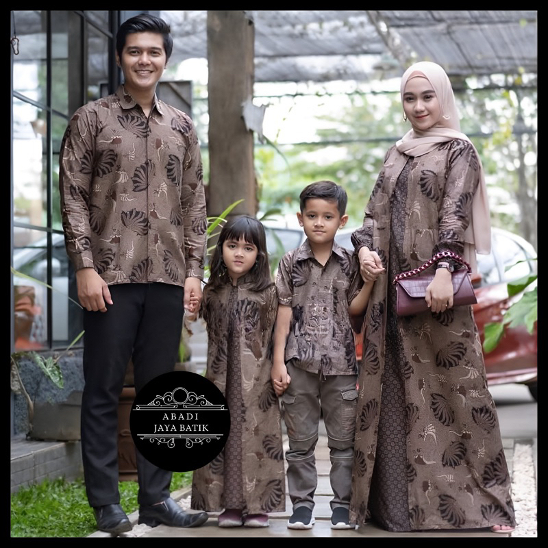 Jual Sarimbit Batik Couple Keluarga New Cardy Series Modern Ayah Ibu