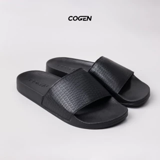 Cogen Sandal Pria Sendal Slop Croco Series Original Hitam