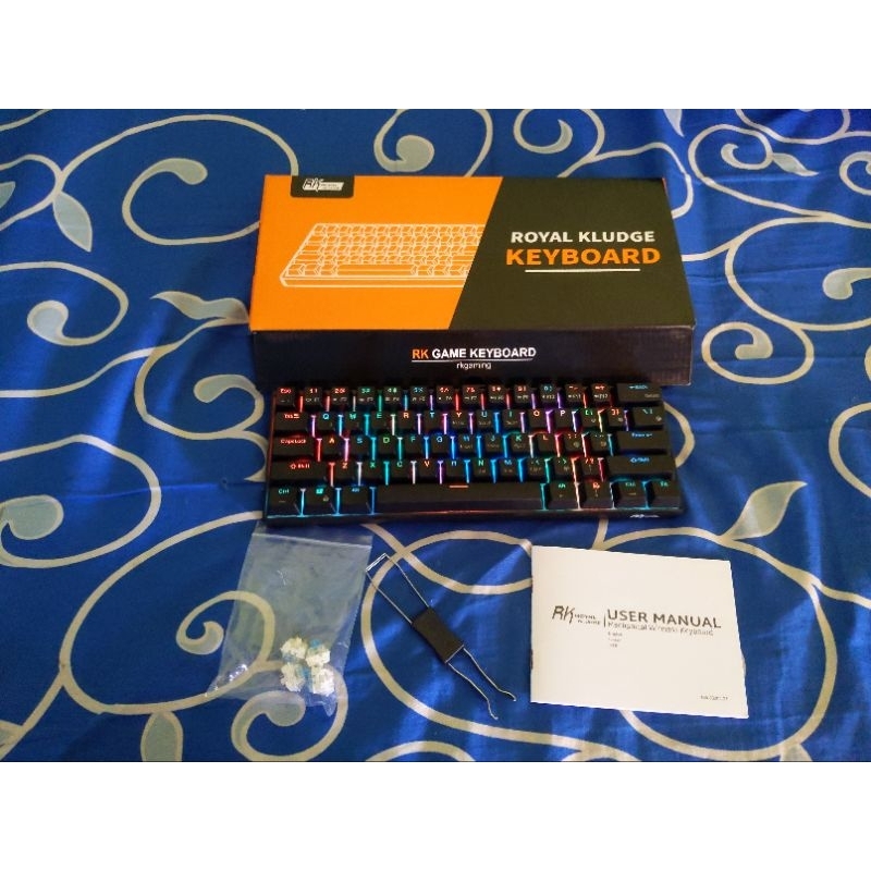 Jual Royal Kludge RK61 Wireless Mechanical RGB Keyboard | Shopee Indonesia