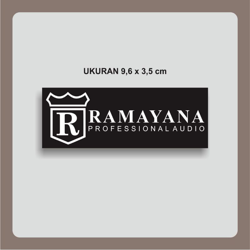 Jual Stiker Sound System RAMAYANA AUDIO Ukuran 9,6 x 3,5 cm Shopee