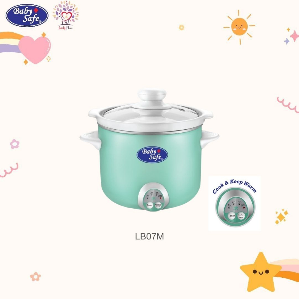 Jual Baby Safe Slow Cooker Electric Ceramic Pot 0,8 L / 1,5 L LB06D