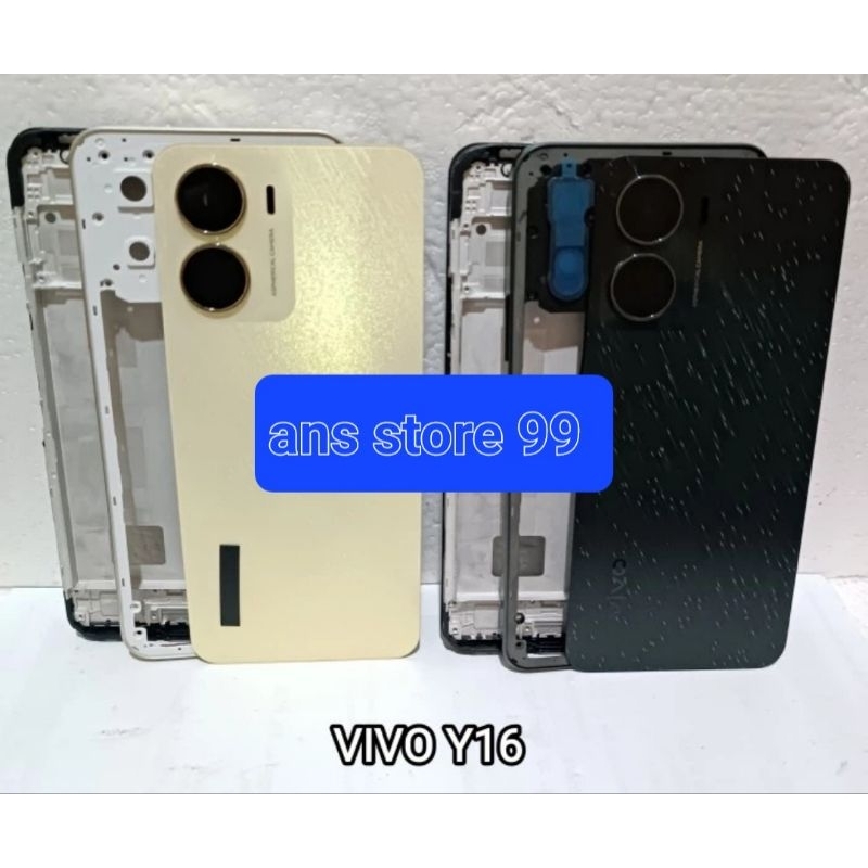 Jual KESING HOUSING BACK CASING FULLSET FRAME LCD VIVO Y16 2022 ...