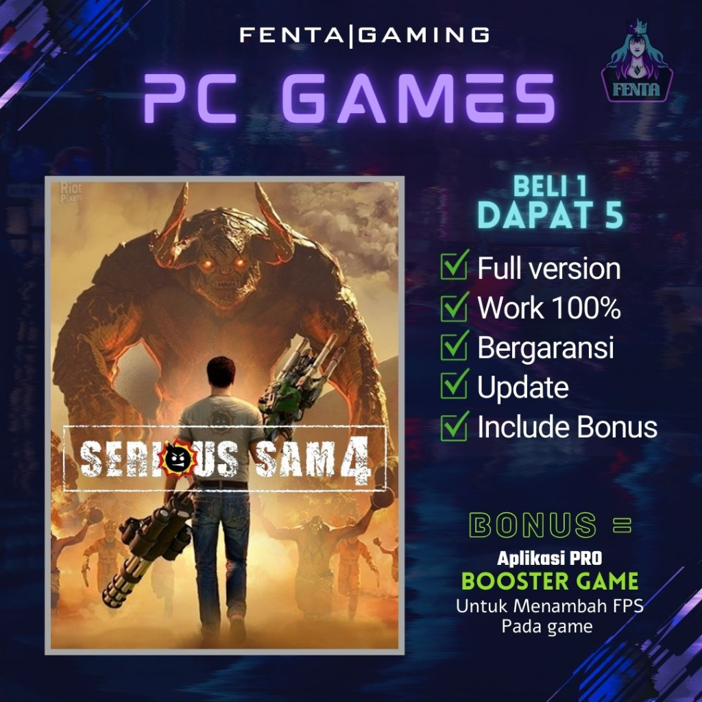 Jual SERIOUS SAM 4 DELUXE EDITION - GAME PC - GAME LAPTOP | Shopee ...