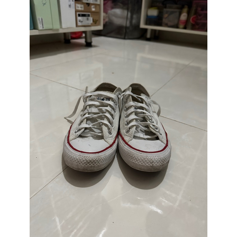 Jual Converse All Star Low White Original (second 85%) | Shopee Indonesia