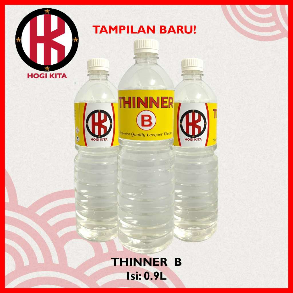 Jual THINNER B SPECIAL HOGI KITA 900ml, PENGENCER CAT, TINER , THINER ...