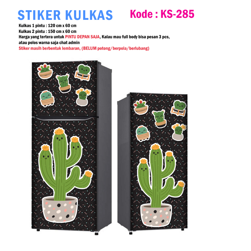 Jual Stiker Kulkas Pintu Dan Sticker Kulkas Pintu Kaktus Shopee Indonesia