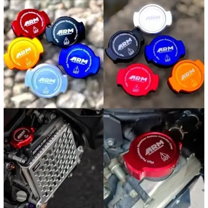 Jual RADIATOR CAP TUTUP RADIATOR ARM FULL CNC NMAX AEROX PCX VARIO CBR ...