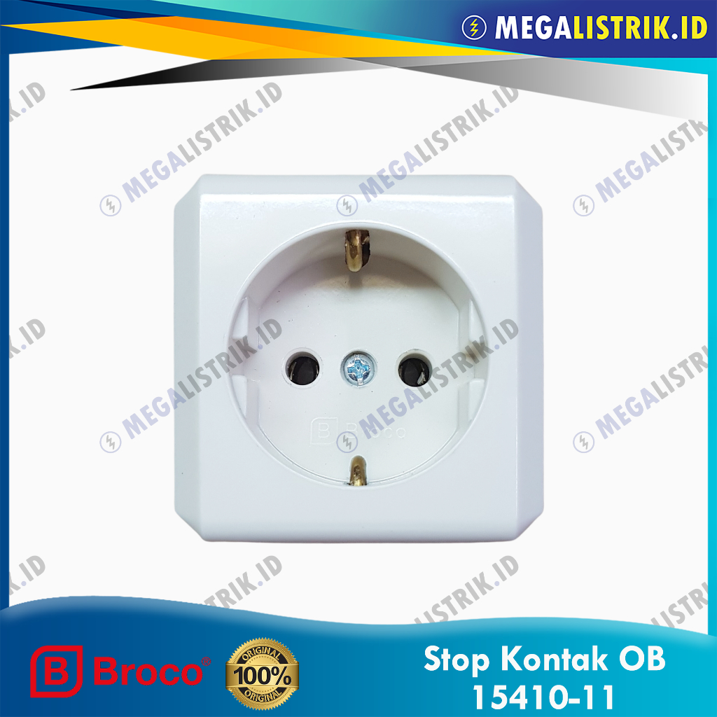 Jual BROCO STOP KONTAK ARDE OUTBOW KOTAK CREAM 15410-11 / SOCKET OUTLET ...