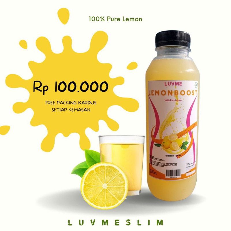 Jual Sari Lemon Air Lemon Murni Asli 100 Untuk Diet Detox Tubuh 500