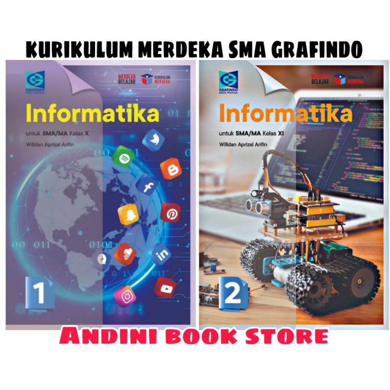 Jual BUKU INFORMATIKA KELAS 10 11 SMA/MA GRAFINDO KURIKULUM MERDEKA ...