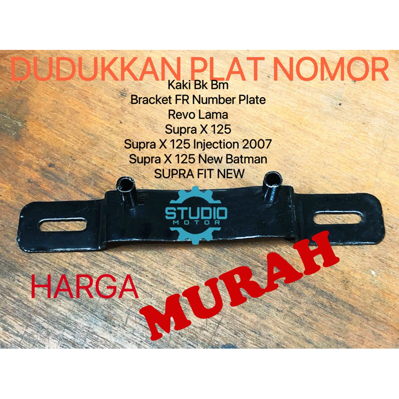 Jual Kph Dudukan Plat Nomor Depan Kaki Bk Bm Bracket Fr Number Plate Revo Lama Supra X