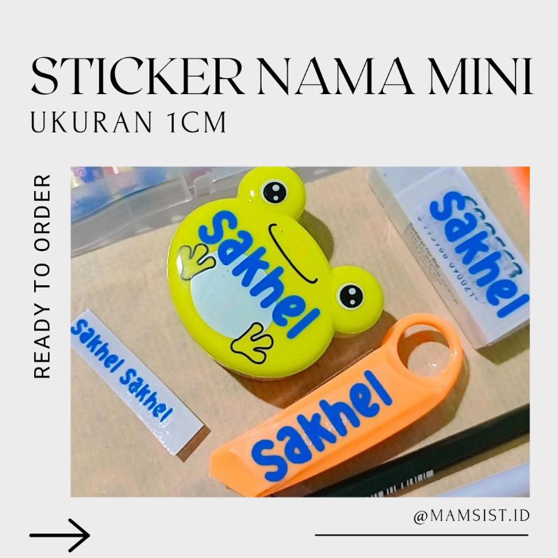 Jual Ukuran Kecil Stiker Nama Custom Isi Per Pack Shopee Indonesia