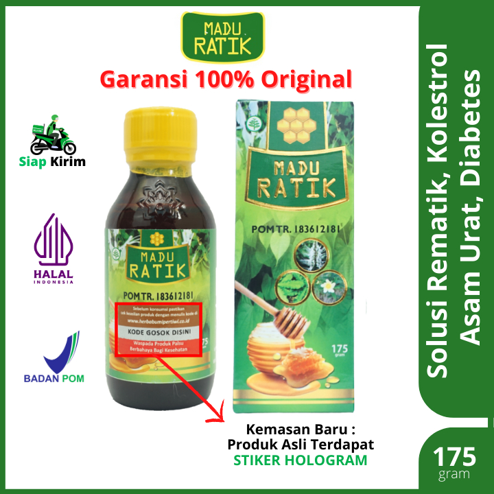 Jual Madu Ratik Herbal Original Asli 100% Untuk Atasi Asam Urat ...