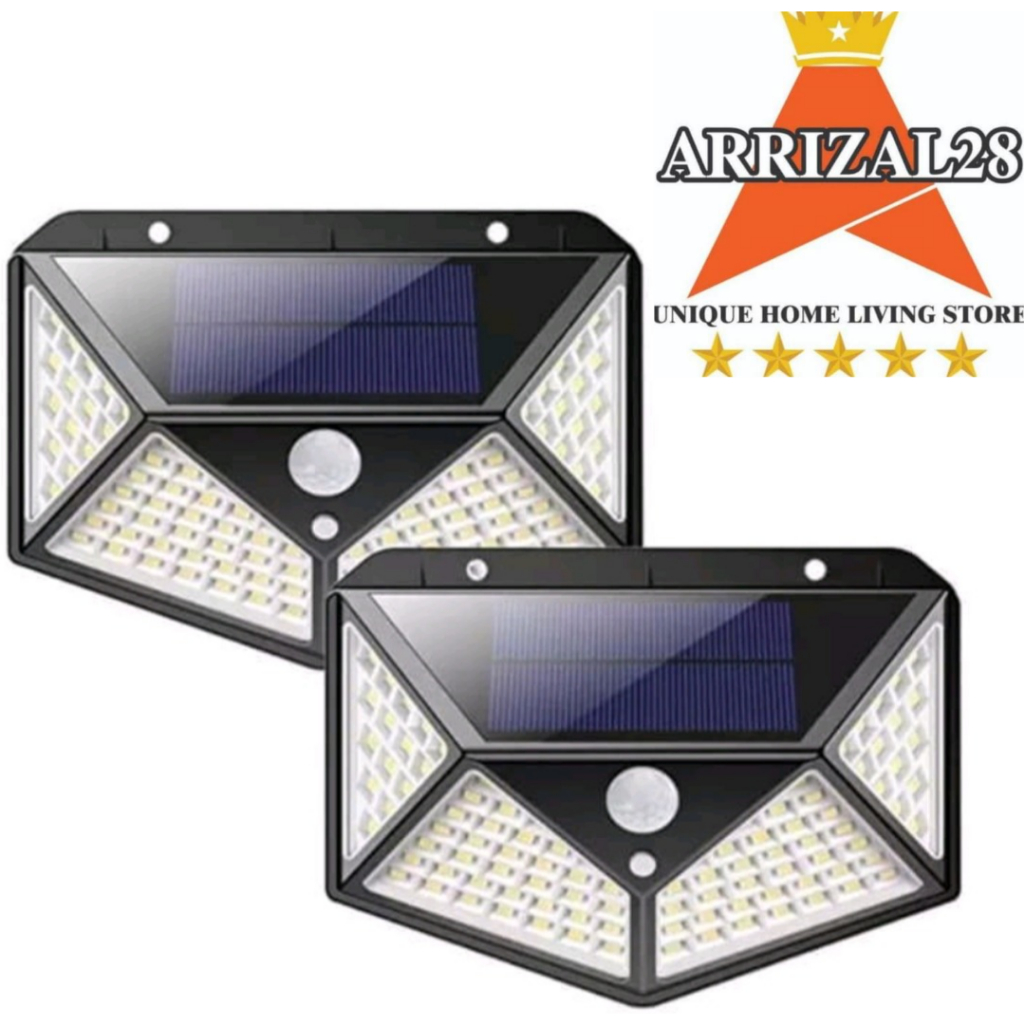 Jual BK100 SOLAR INTERACTION WALL LAMP LAMPU SOLAR CELL 100 LED TENAGA