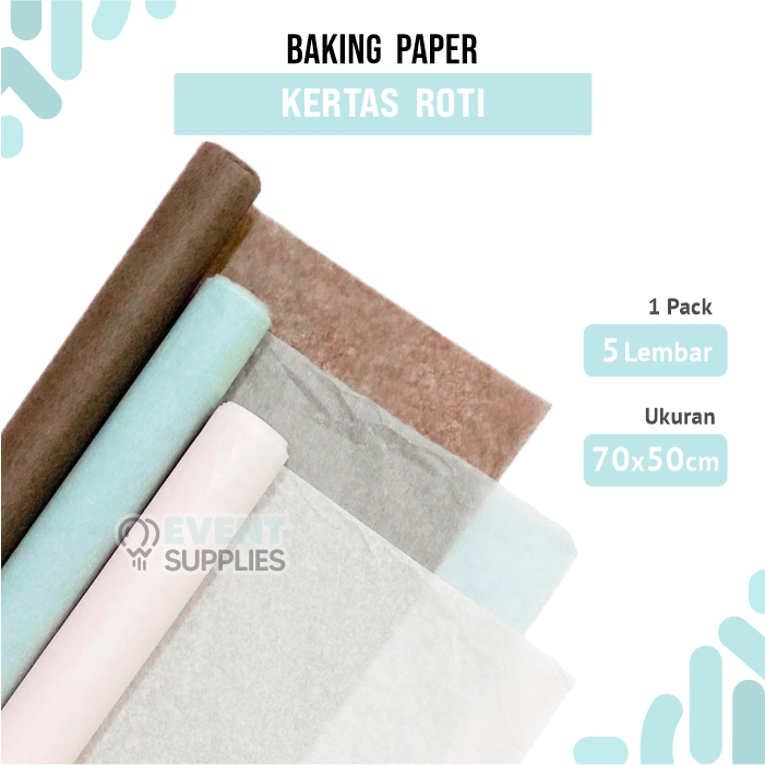 Jual [ 5 Lembar ] Kertas Roti Wrapping Paper / Kertas Pembungkus Baking ...