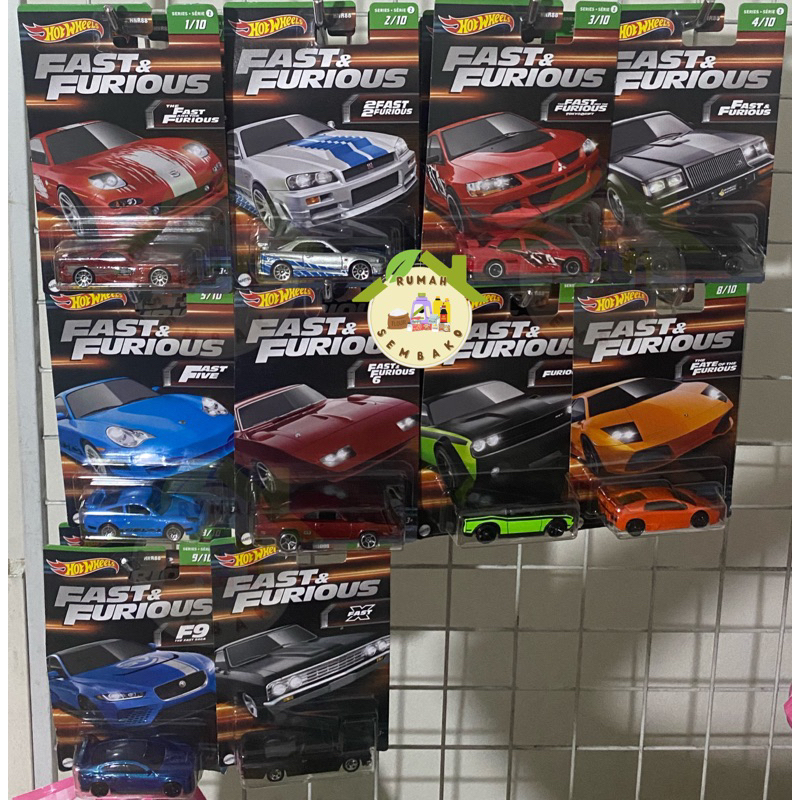 Hot Wheels Fast and Furious Wave 2 Nissan Skyline Lancer Lamborghini Mazda