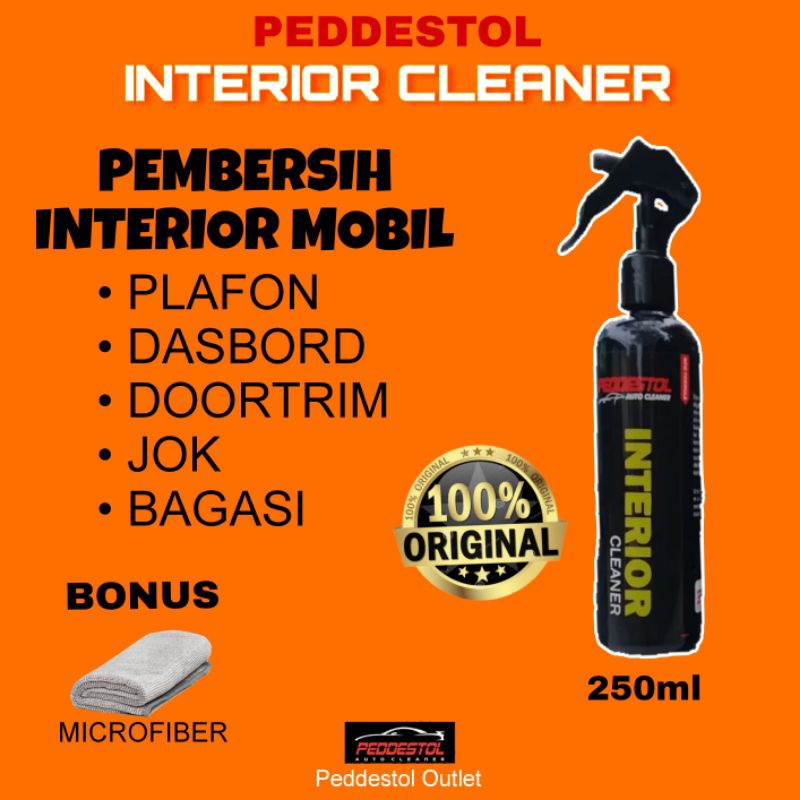 Jual Interior Cleaner Mobil Cairan Pembersih Jok Dashboard Bagasi Spray 250ml Shopee Indonesia 4123