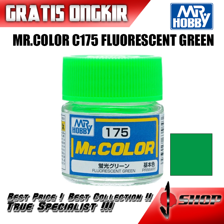 Jual MR HOBBY COLOR C 175 / C175 FLUORESCENT GREEN | Shopee Indonesia