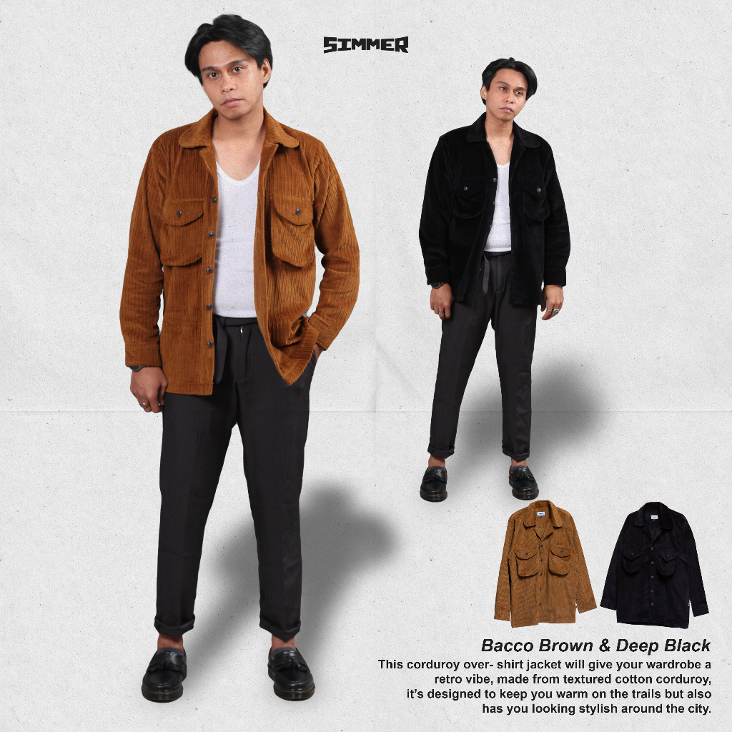 Jual Corduroy Oversized Jacket Shirt - Kemeja Jaket - Overshirt ...