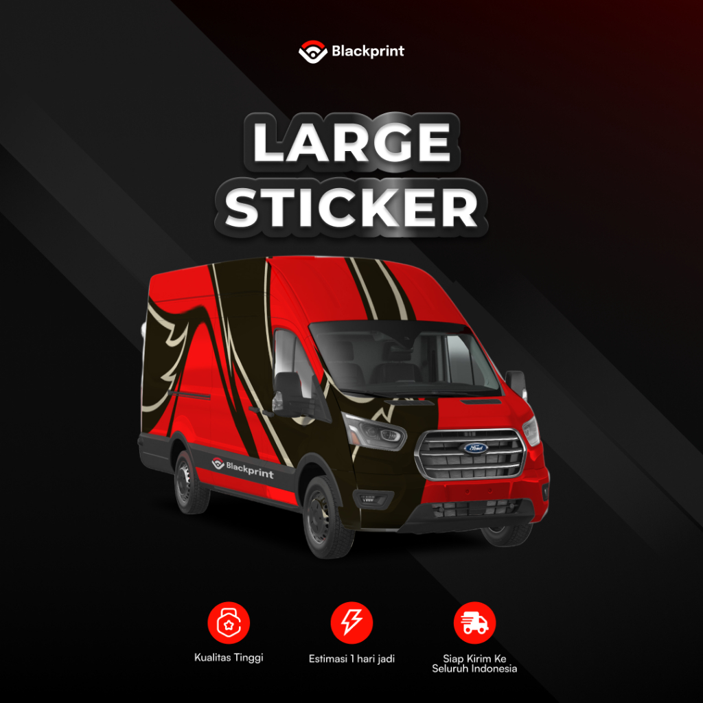 Jual Large Sticker / Cetak Stiker Besar / Stiker Branding | Shopee ...