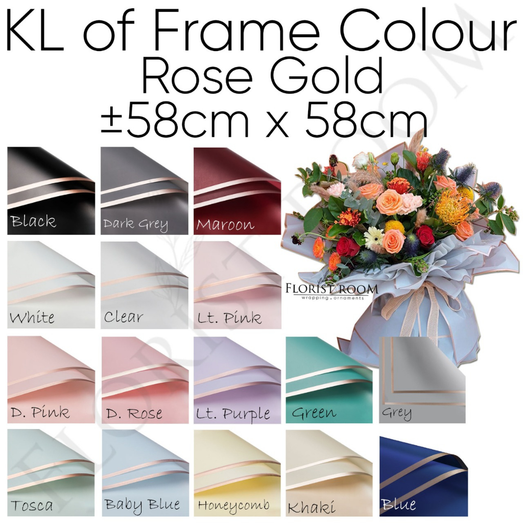 Jual Shopee Only Lembar Kl Of Frame Colour Rose Gold Wrapping